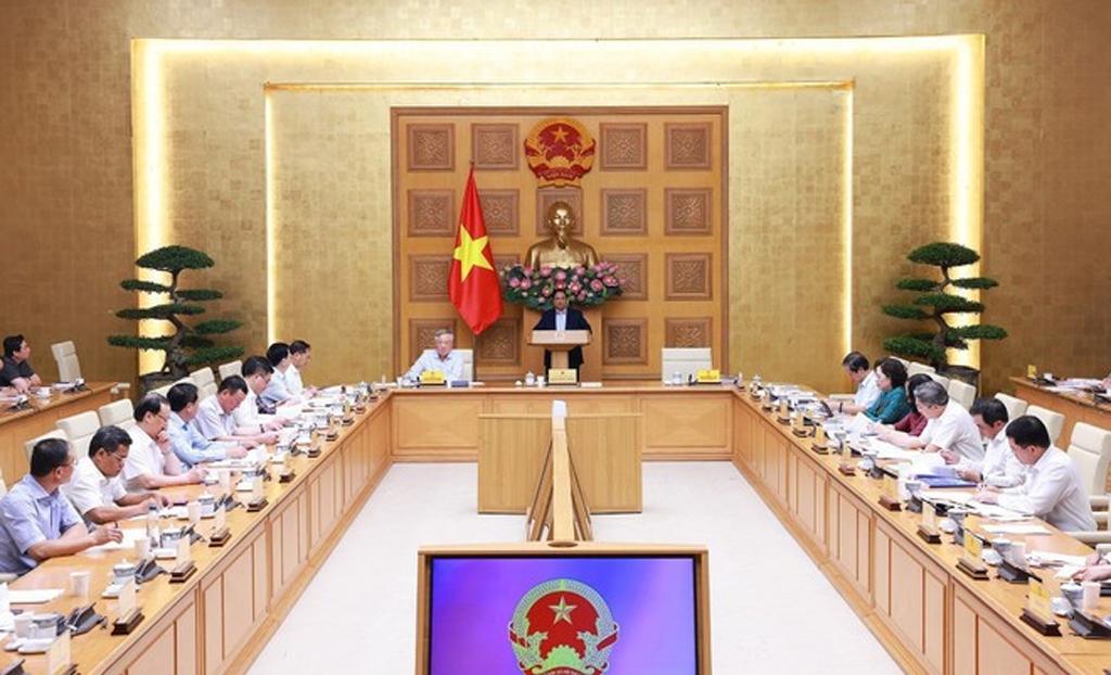 A view of the conference reviewing the one-month operation of the two-tier local government model. (Photo: VNA)
