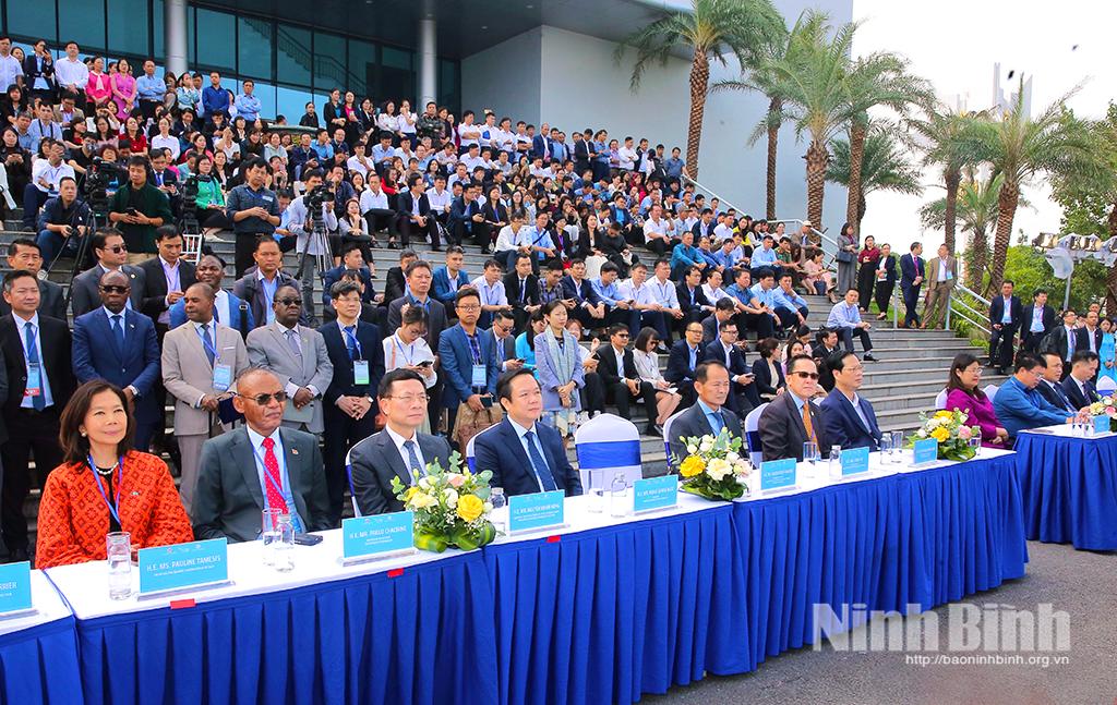 Delegates attend the event.