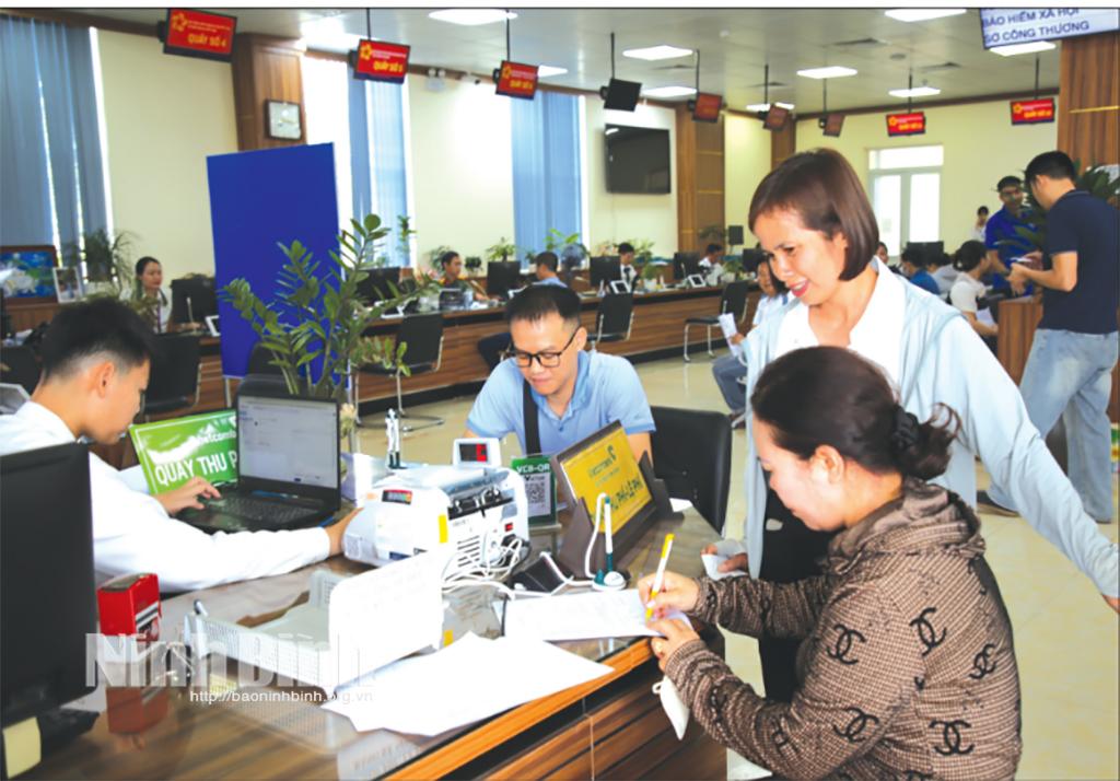 Local people at Provincial public service center.