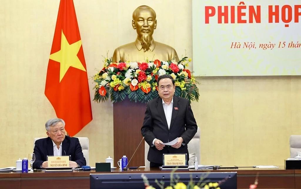 National Assembly Chairman Tran Thanh Man addresses the meeting of the NA Standing Committee on December 15. (Photo: VNA)
