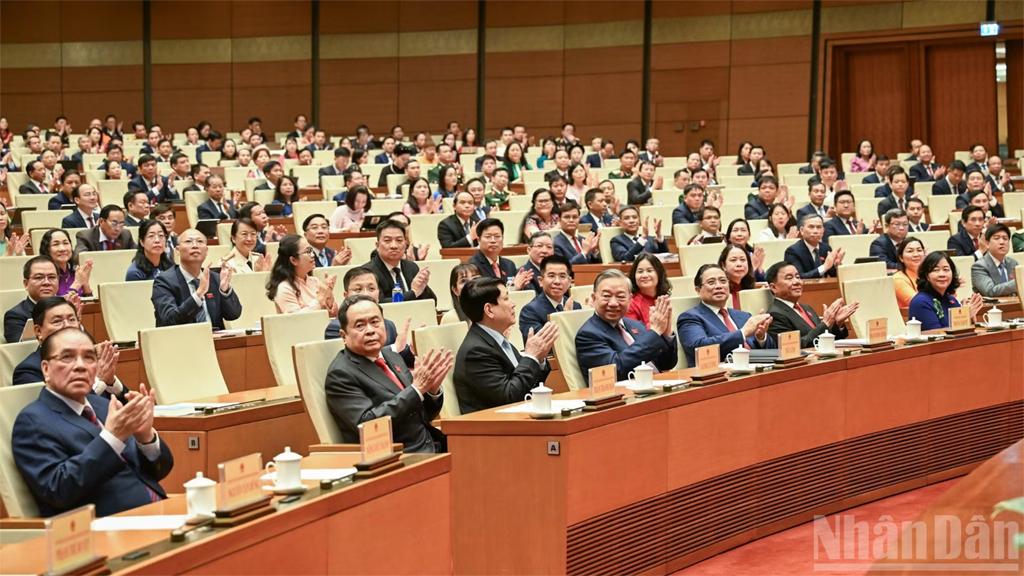 Delegates attend the event.