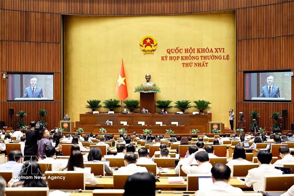 The 16th National Assembly begins the second phase of its first extraordinary session on August 19. (Photo: VNA)
