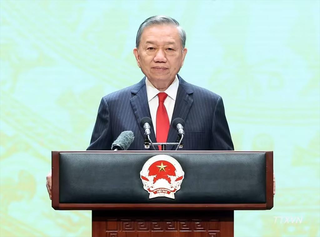General Secretary of the Communist Party of Viet Nam Central Committee and President To Lam delivers a speech at the ceremony marking the 81st anniversary of Viet Nam's National Day (September 2, 1945 2026) at the Ho Guom Opera House in Ha Noi on the evening of August 28, 2026. (Photo: VNA)