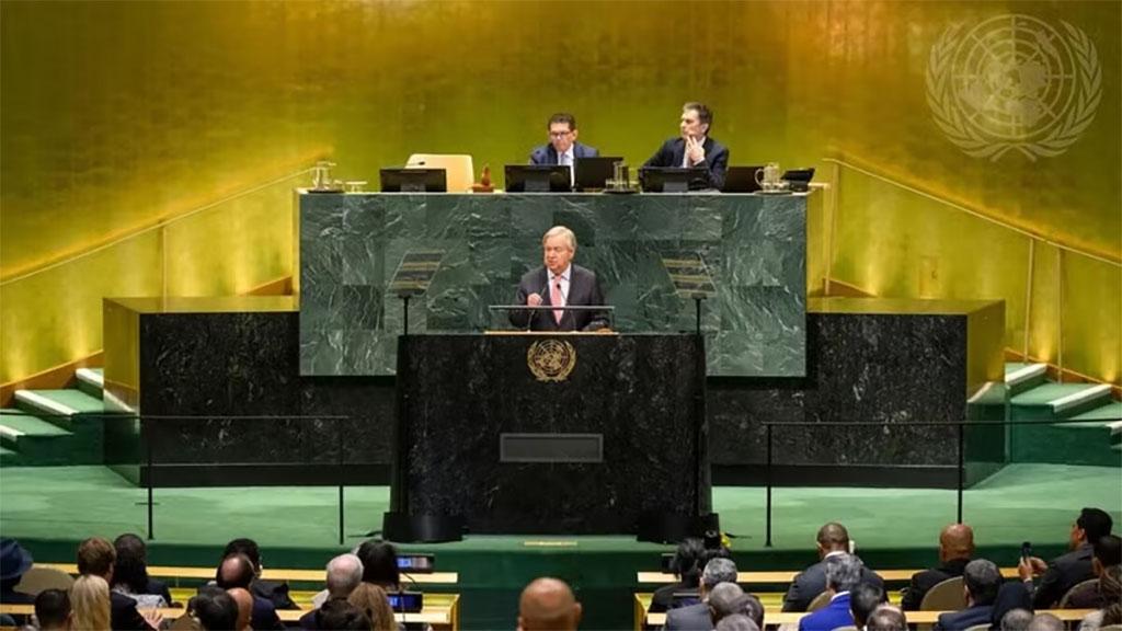 United Nations Secretary-General Antonio Guterres addresses the high-level General Debate of the 81st session of the United Nations General Assembly (Photo: UNGA)