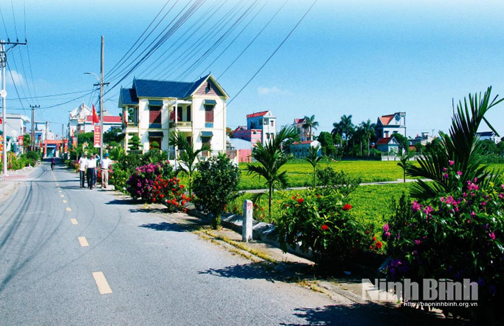 An exemplary new rural residential area in Ninh Binh province.