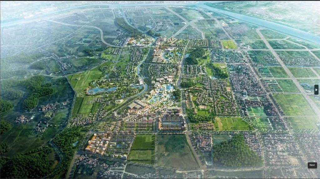 3D Perspective Rendering of the mega-project.