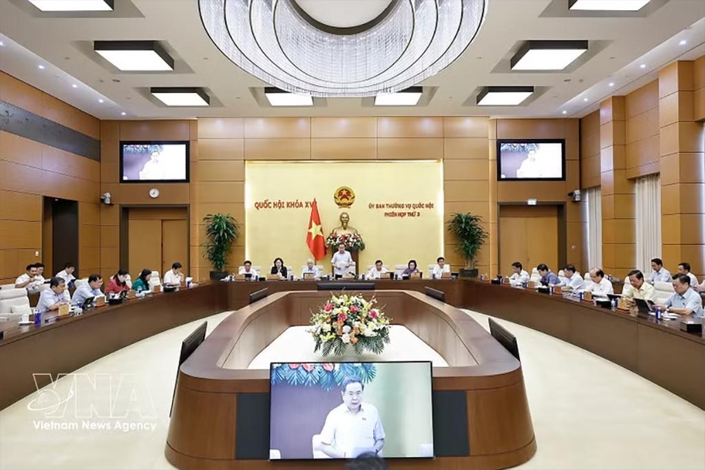 The third session of the NA Standing Committee on June 10 (Photo: VNA)