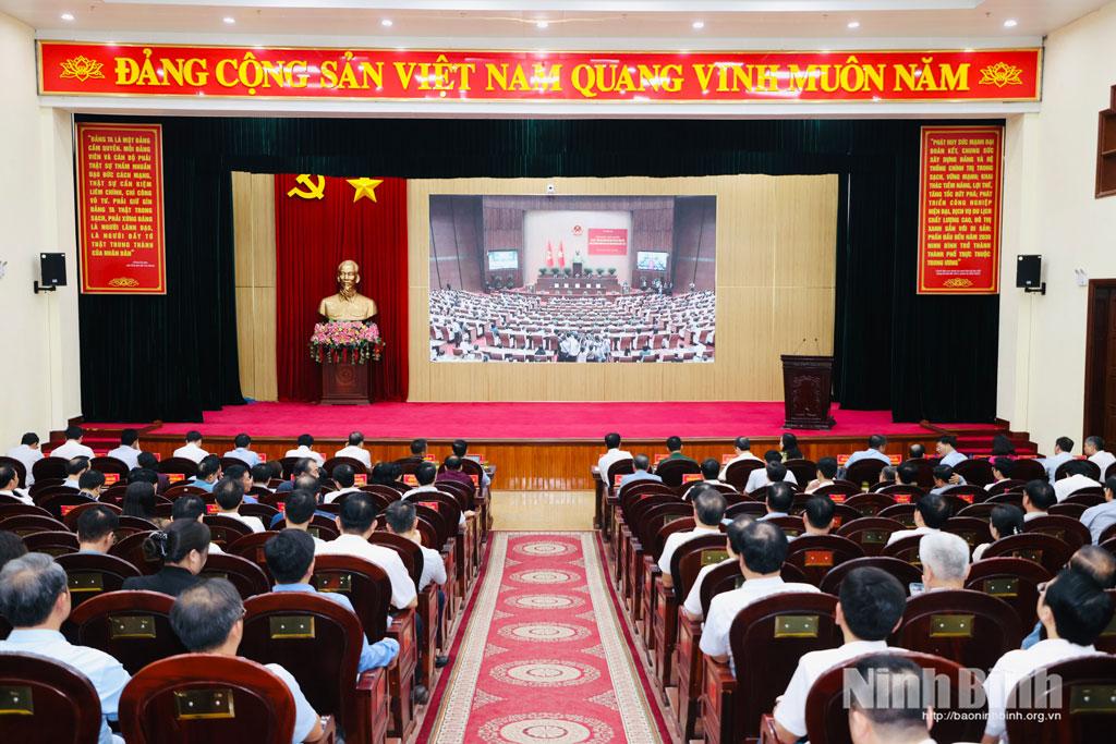 The conference reviews the one-year implementation of the overall organisational model of the political system and the three-tier administration model.