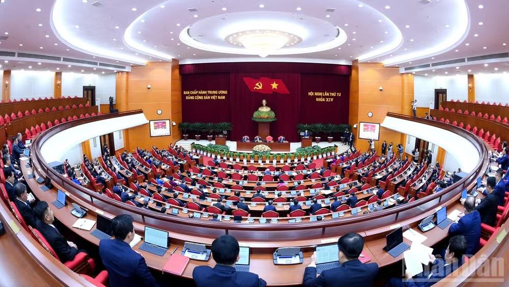 The opening of the 14th CPV Central Committee's fourth plenum on October 5, 2026. (Photo: Dang Khoa)