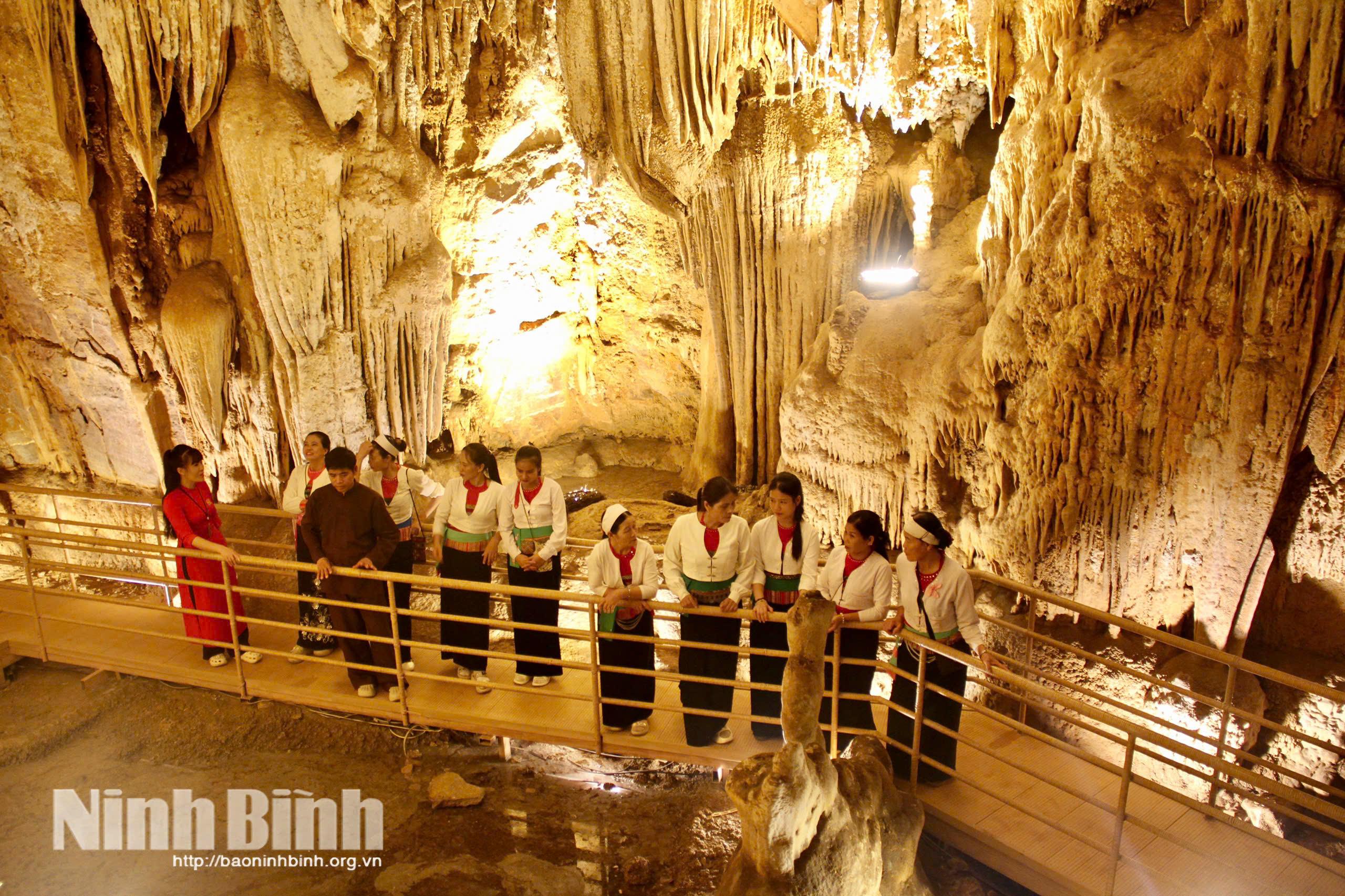 Hang Boi Cave where prehistoric humans lived more than 12,000 years ago in Trang An.