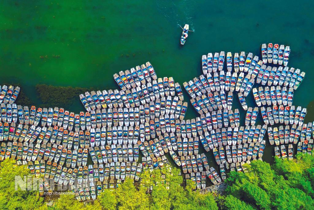 Tác phẩm “Tránh bão” đạt Huy chương Bạc tại Liên hoan ảnh nghệ thuật khu vực đồng bằng Sông Hồng lần thứ 26 tại Ninh Bình. Ảnh: Vũ Đức Phương