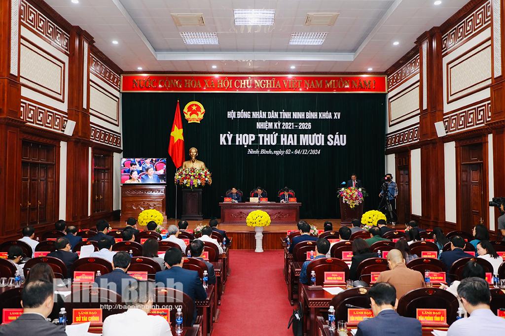Ninh Binh People's Council passes 33 important resolutions at 26th session
