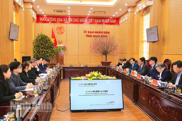 Vice Chairman of provincial People’s Committee works with Japanese investor