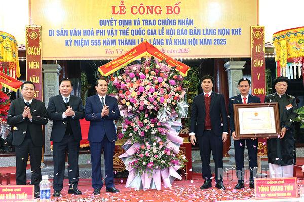 Non Khe village’s “Bao ban” festival recognised as national intangible cultural heritage