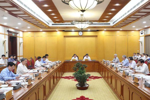 Politburo, Secretariat review apparatus restructuring, administrative reorganisation progress