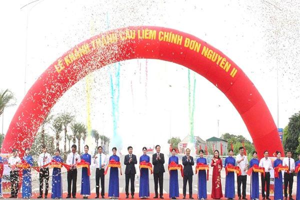 Ha Nam: Liem Chinh Bridge opens to traffic