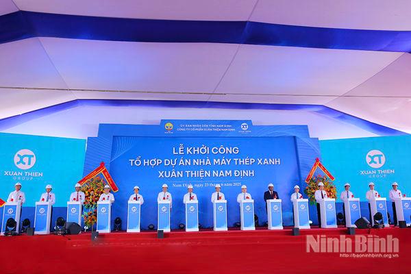 Groundbreaking ceremony held for Xuan Thien Nam Dinh Green Steel Complex