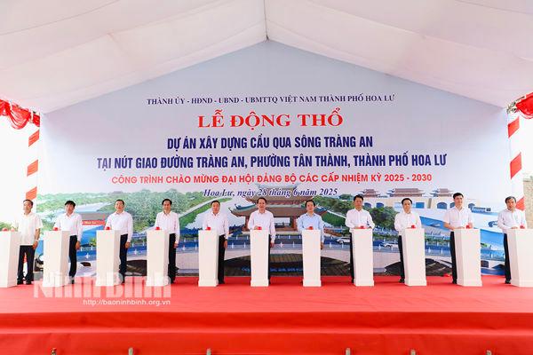 Groundbreaking ceremony held for bridge spanning over Trang An river