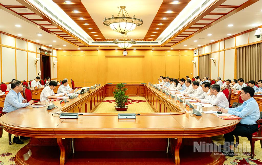 At the working session.