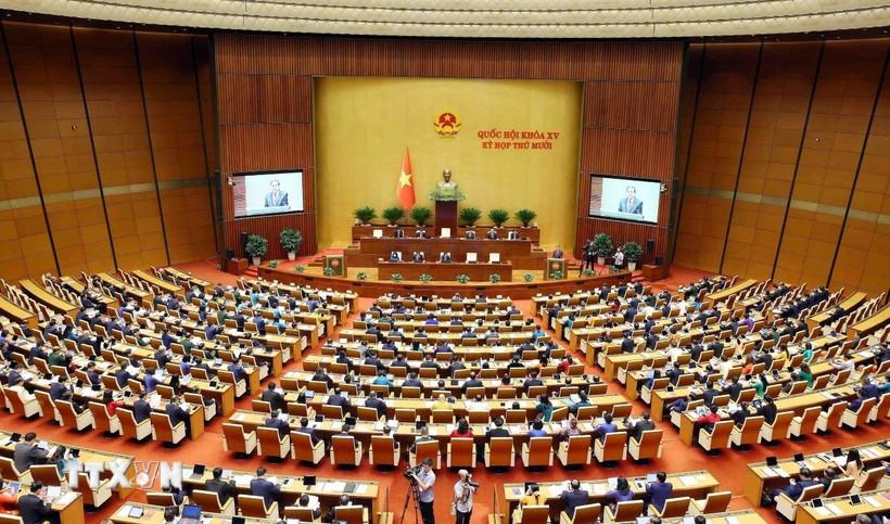 A view of the 10th session of the 15th National Assembly (Photo: VNA)
