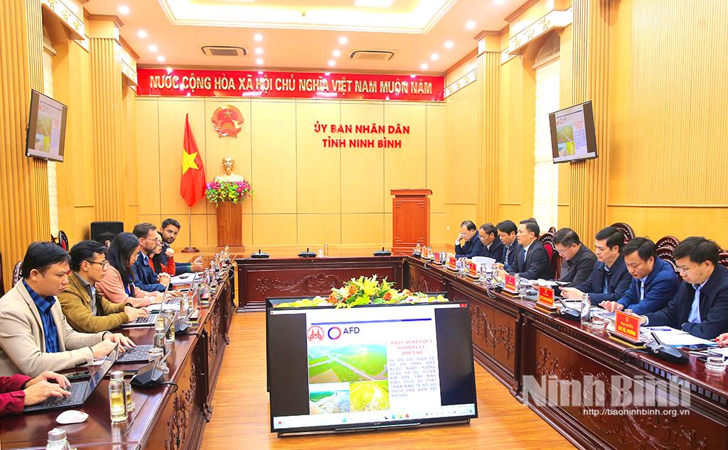 At the working session.