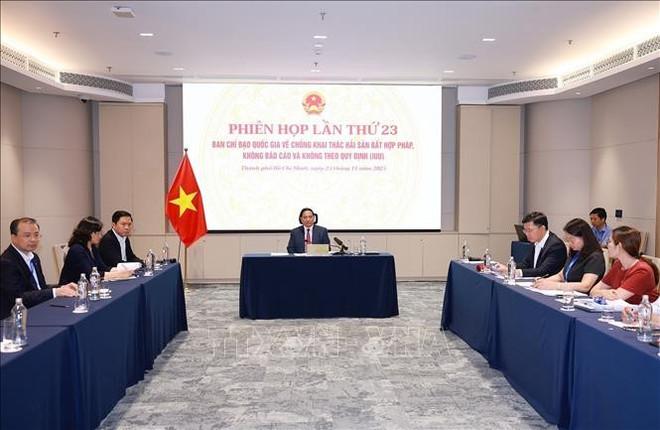 The 23rd meeting of the National Steering Committee for Combating IUU Fishing on November 25. (Photo: VNA)