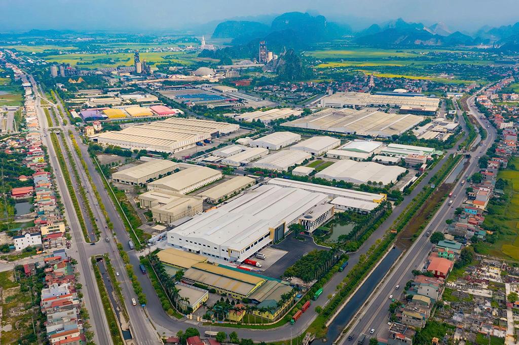 An overview of the Gian Khau industrial zone.