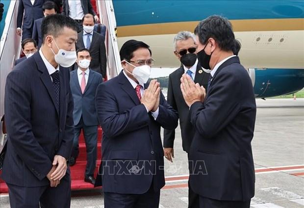 PM Pham Minh Chinh arrives in Indonesia for ASEAN Leaders' Meeting