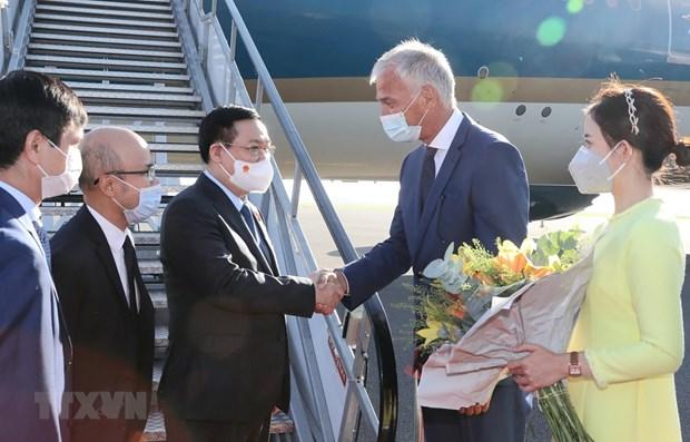 NA Chairman arrives in Brussels, beginning working visit to EP, Belgium