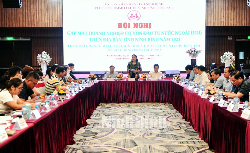 Ninh Binh's leaders meet with FDI enterprises