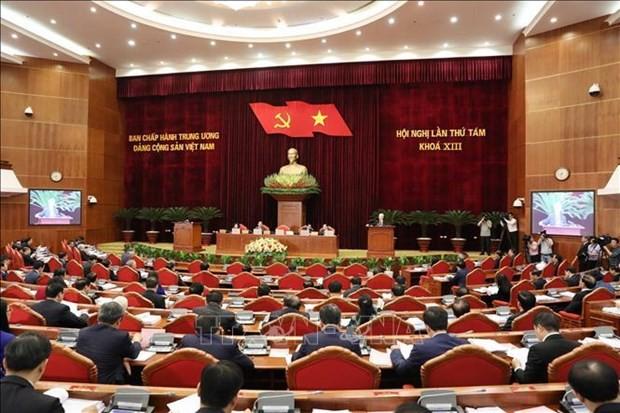 Second working day of 13th Party Central Committee's 8th plenum
