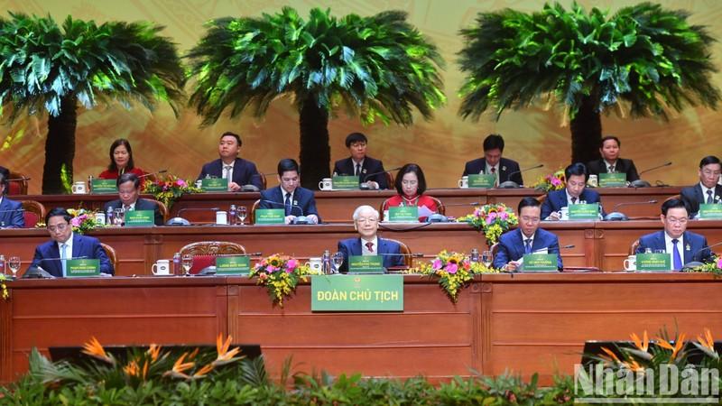 Party leader requests building strong Vietnam Farmers' Union