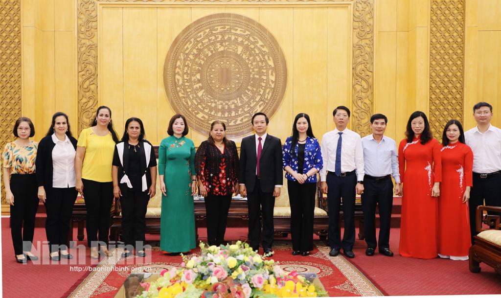 Cuban Women's Union delegation visits Ninh Binh province