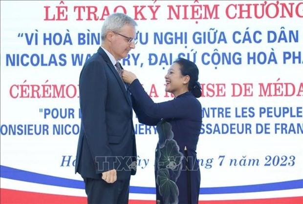 Vietnam's friendship insignia awarded to French Ambassador