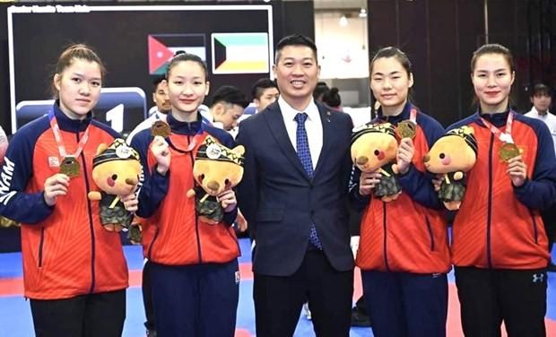Vietnamese women's karate team win gold in Asia