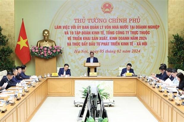 PM chairs conference on State-owned enterprises' operation plans for 2024