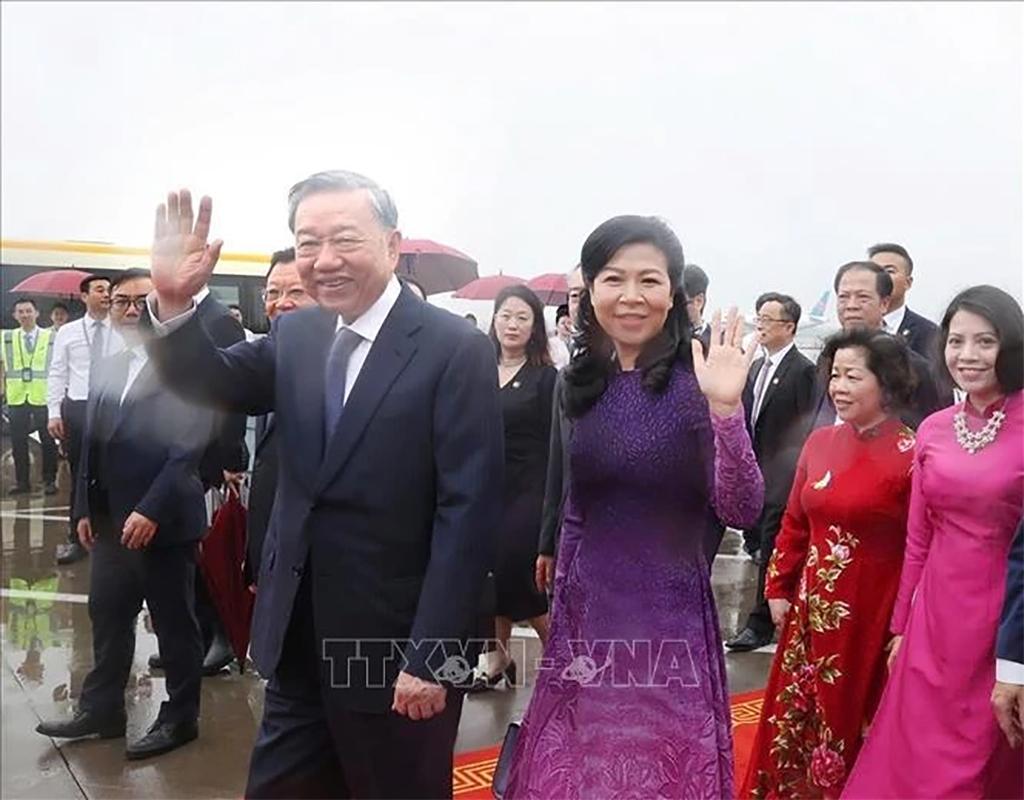 Party General Secretary, President To Lam, his spouse start state visit to China