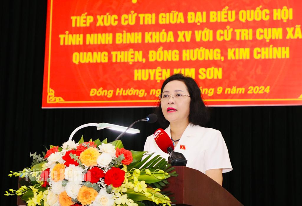 NA Vice Chairwoman meets with voters in Kim Son district