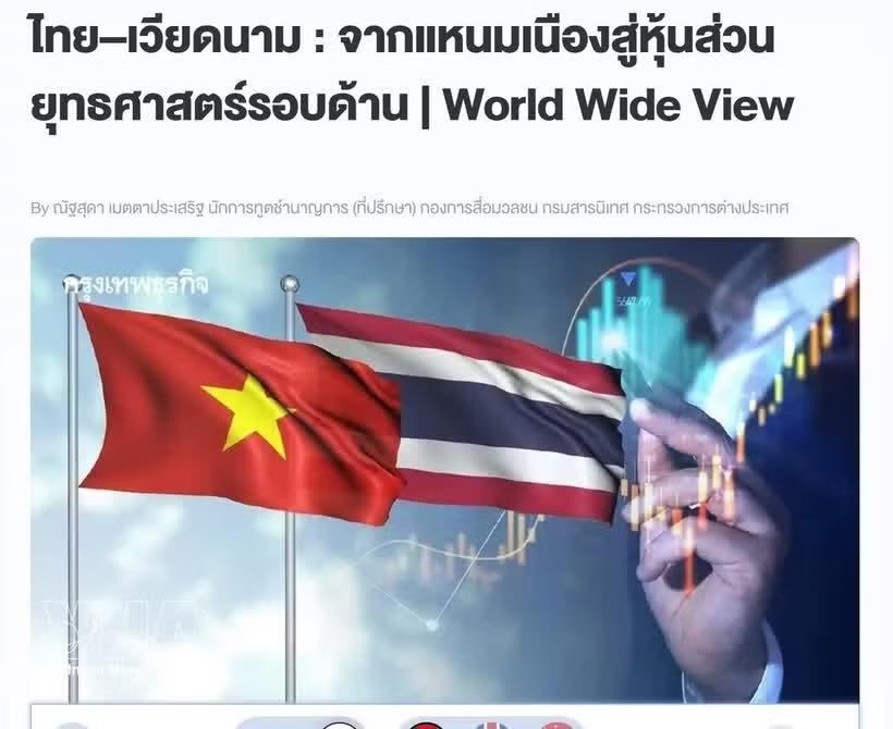 The article on Bangkokbiznews (Photo: VNA)