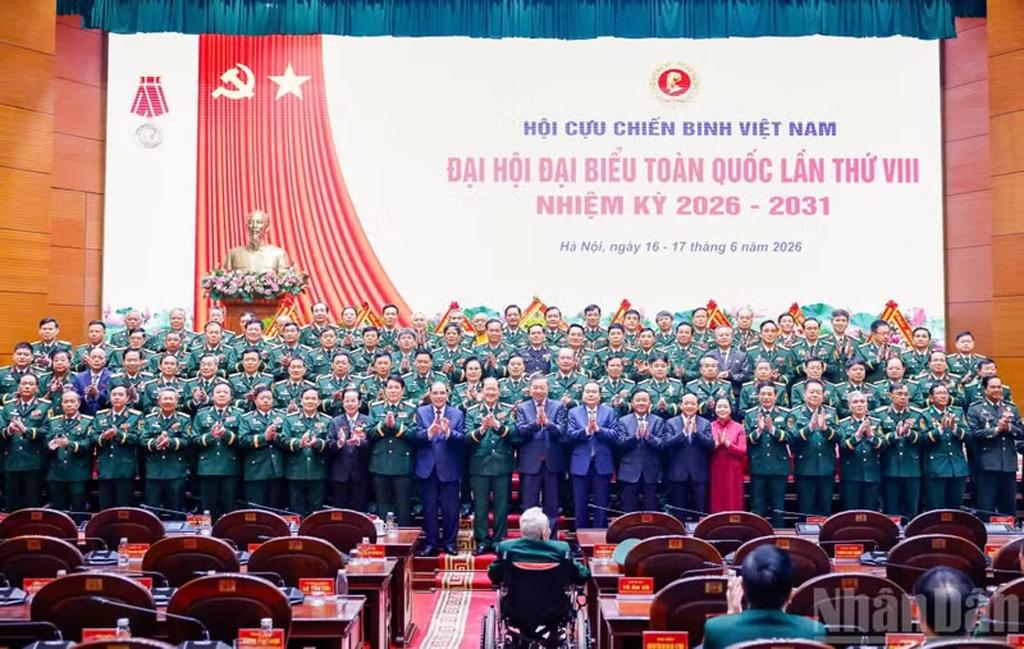 General Secretary and President To Lam and other Party and State leaders at the event. (Photo: Duy Linh)
